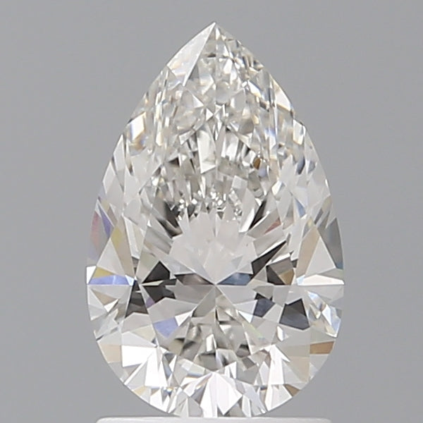 1.57 Carat Pear Shaped, Ideal Cut, F Color, VVS2 Clarity, IGI Certified Lab Grown Diamond
