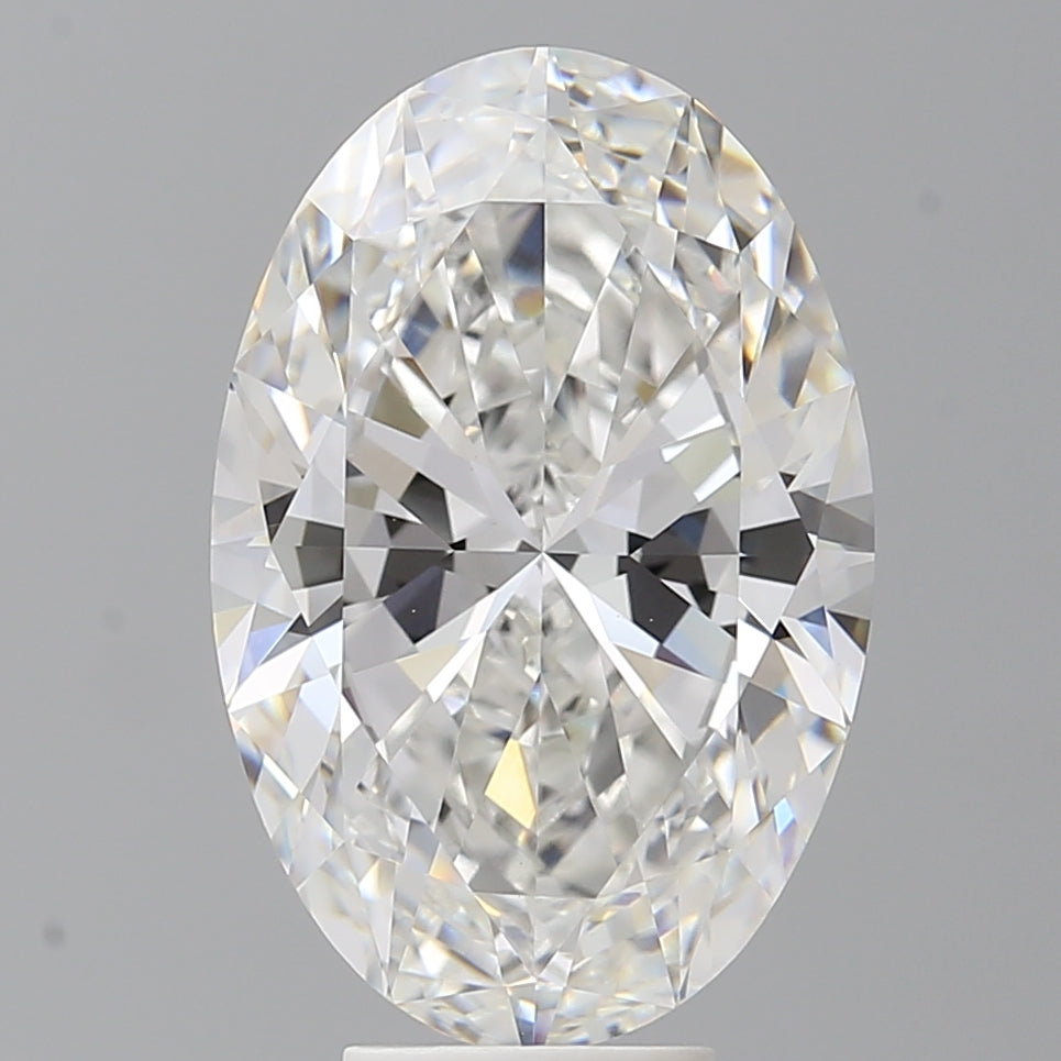 7.04 Carat Oval Shaped, Ideal Cut, F Color, VVS2 Clarity, IGI Certified Lab Grown Diamond