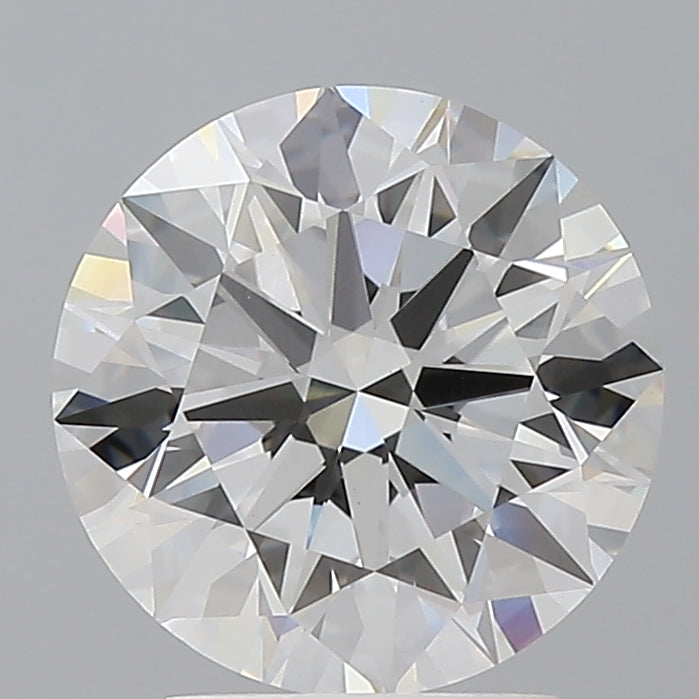 3.05 Carat Round Shaped, Ideal Cut, E Color, VVS2 Clarity, IGI Certified Lab Grown Diamond