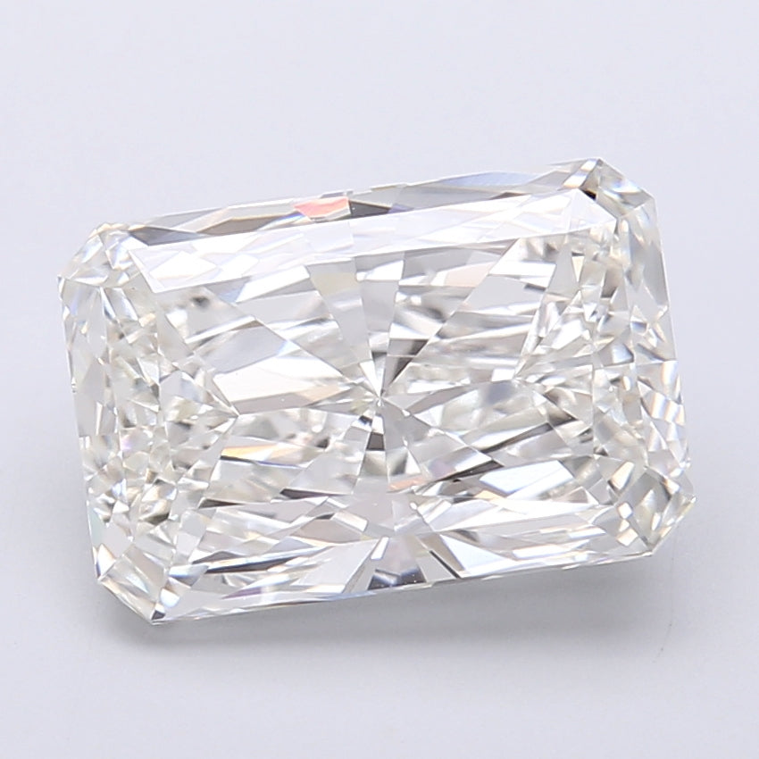 4.17 Carat Radiant Shaped, Very Good Cut, G Color, VVS2 Clarity, IGI Certified Lab Grown Diamond