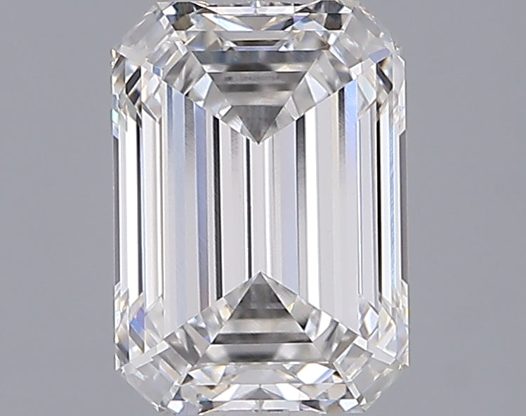 2.04 Carat Emerald Shaped, Ideal Cut, E Color, VVS2 Clarity, IGI Certified Lab Grown Diamond