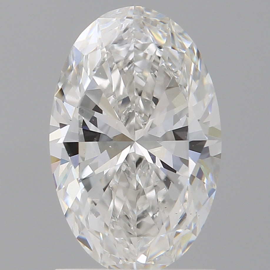 1.52 Carat Oval Shaped, Excellent Cut, F Color, VS2 Clarity, IGI Certified Lab Grown Diamond