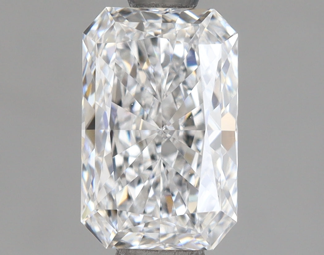 1.09 Carat Radiant Shaped, Ideal Cut, D Color, VVS1 Clarity, IGI Certified Lab Grown Diamond