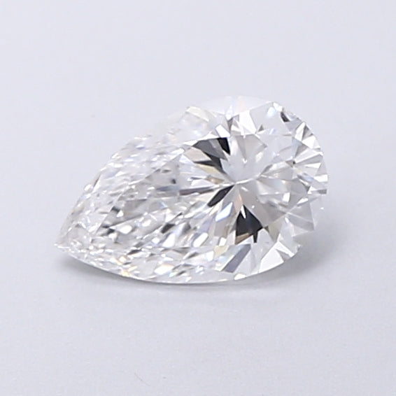 0.58 Carat Pear Shaped, Very Good Cut, D Color, VVS2 Clarity, IGI Certified Lab Grown Diamond