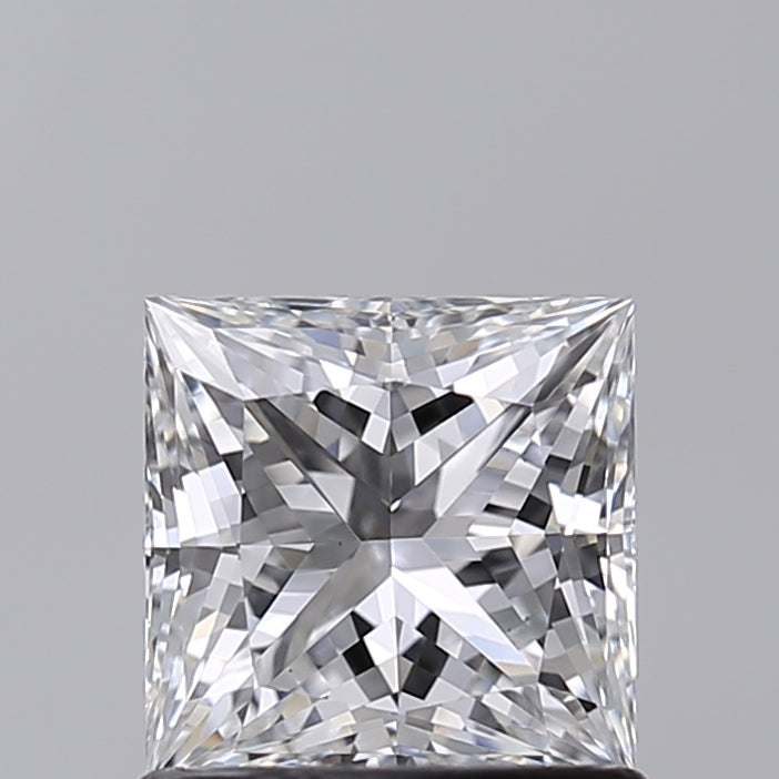 1.02 Carat Princess Shaped, Excellent Cut, E Color, VS1 Clarity, IGI Certified Lab Grown Diamond