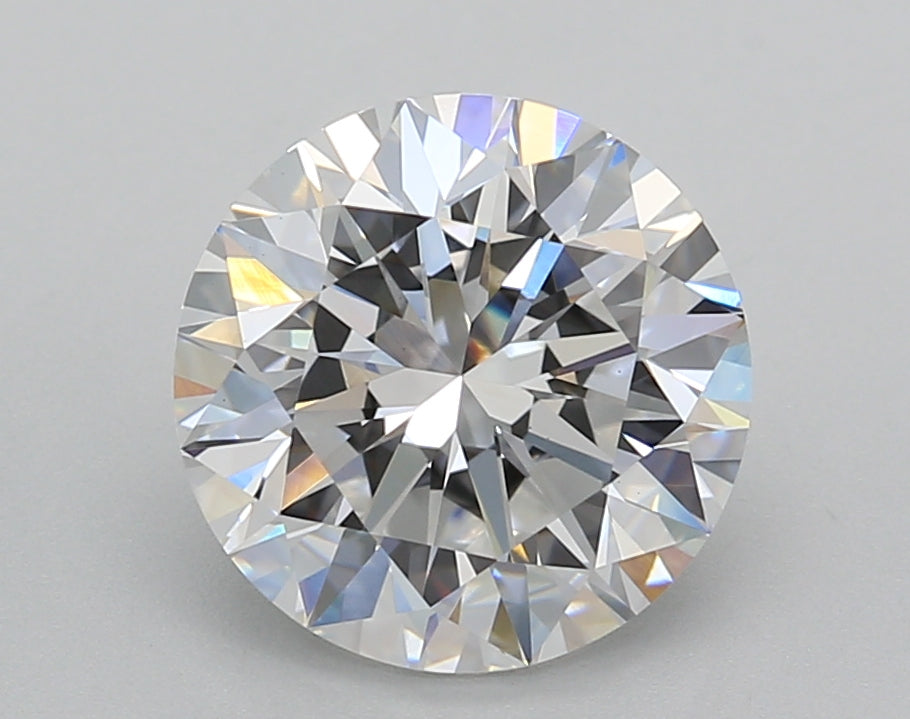3.00 Carat Round Shaped, Excellent Cut, D Color, VS1 Clarity, IGI Certified Lab Grown Diamond