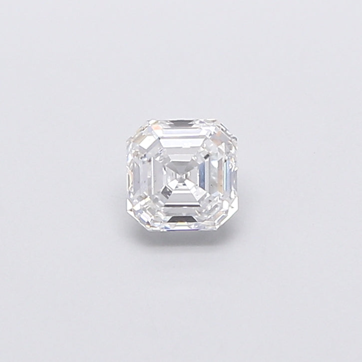 0.76 Carat Asscher Shaped, Very Good Cut, D Color, VS2 Clarity, IGI Certified Lab Grown Diamond
