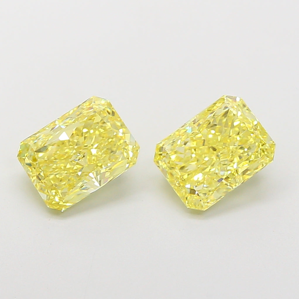 2.03 Carat Radiant Shaped, Ideal Cut, VVS2 Clarity, IGI Certified Lab Grown Diamond