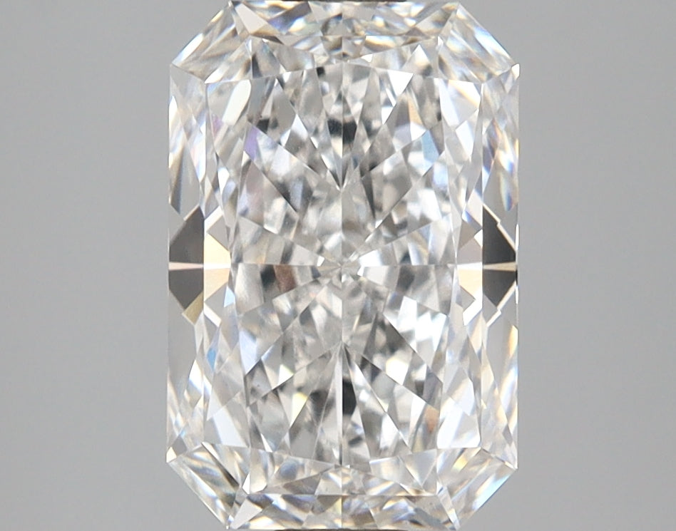 2.65 Carat Radiant Shaped, Ideal Cut, E Color, VS1 Clarity, IGI Certified Lab Grown Diamond