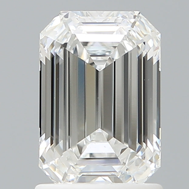 1.57 Carat Emerald Shaped, Ideal Cut, E Color, VVS2 Clarity, IGI Certified Lab Grown Diamond