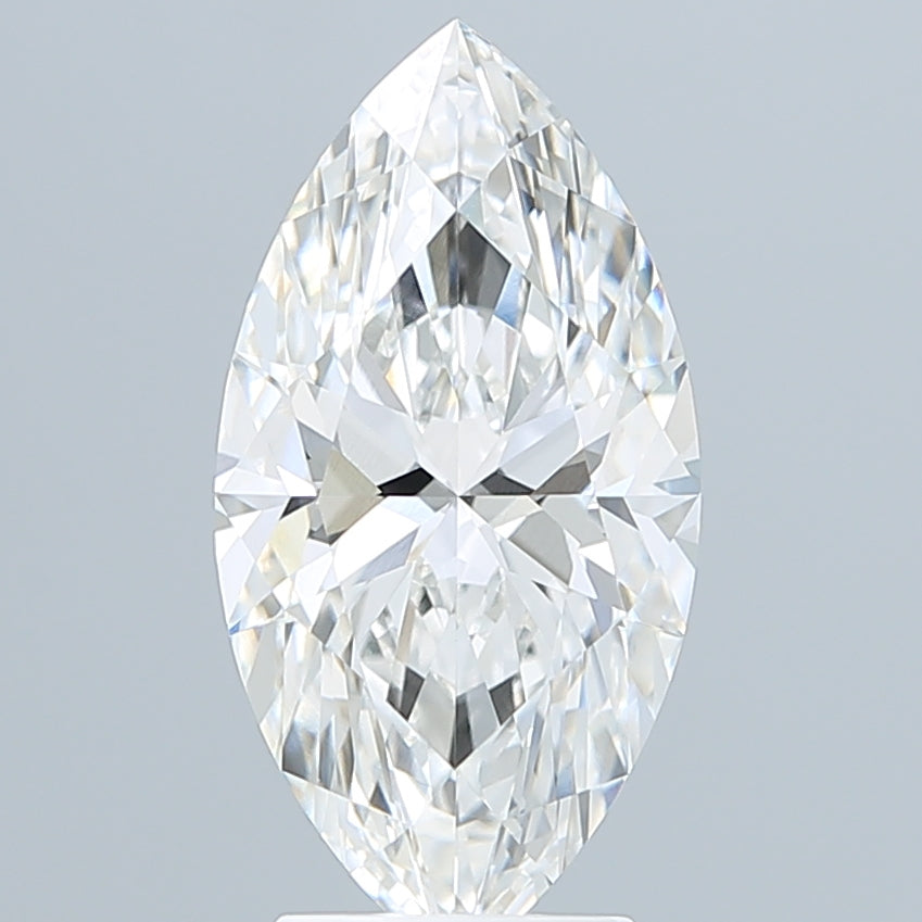 3.57 Carat Marquise Shaped, Ideal Cut, F Color, VVS2 Clarity, IGI Certified Lab Grown Diamond