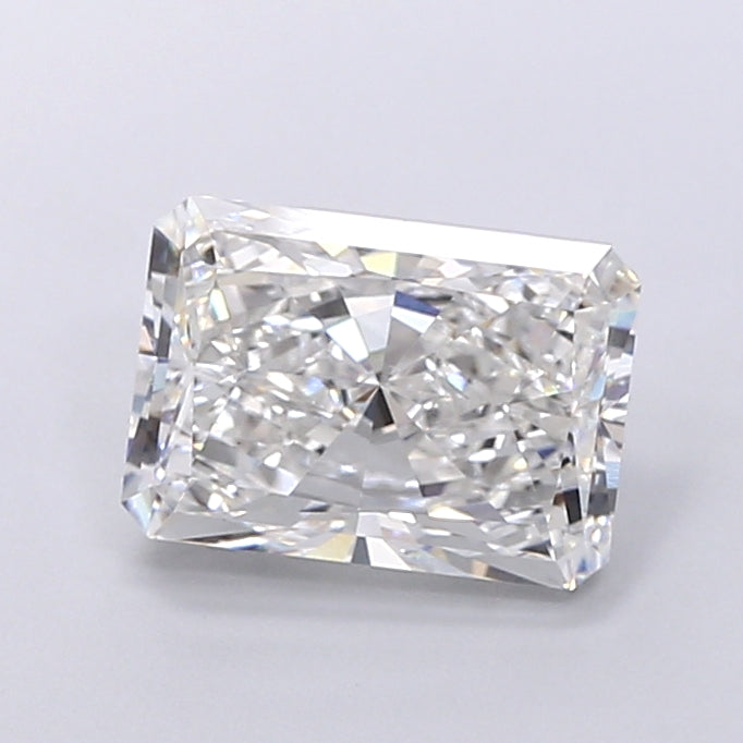 4.50 Carat Radiant Shaped, Very Good Cut, F Color, VS1 Clarity, IGI Certified Lab Grown Diamond