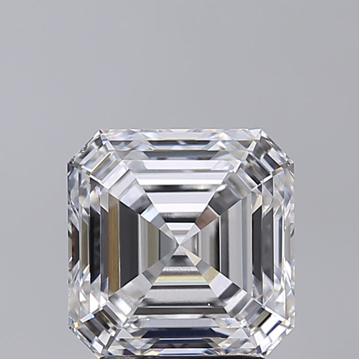 3.02 Carat Asscher Shaped, Very Good Cut, D Color, VS1 Clarity, IGI Certified Lab Grown Diamond