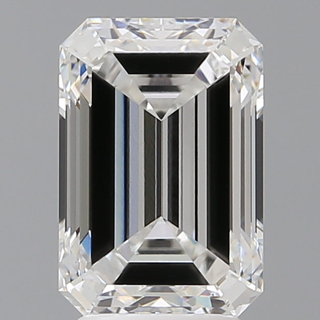 3.55 Carat Emerald Shaped, Ideal Cut, F Color, VVS2 Clarity, IGI Certified Lab Grown Diamond