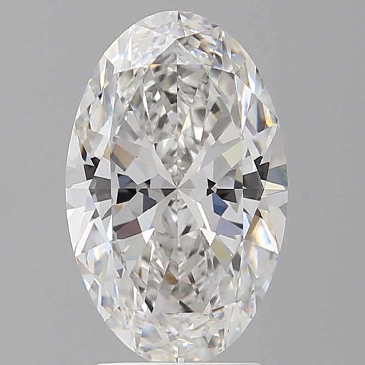 3.10 Carat Oval Shaped, Ideal Cut, F Color, VVS2 Clarity, IGI Certified Lab Grown Diamond