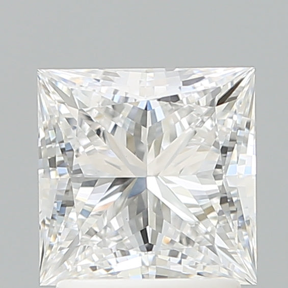2.05 Carat Princess Shaped, Ideal Cut, D Color, VVS2 Clarity, IGI Certified Lab Grown Diamond