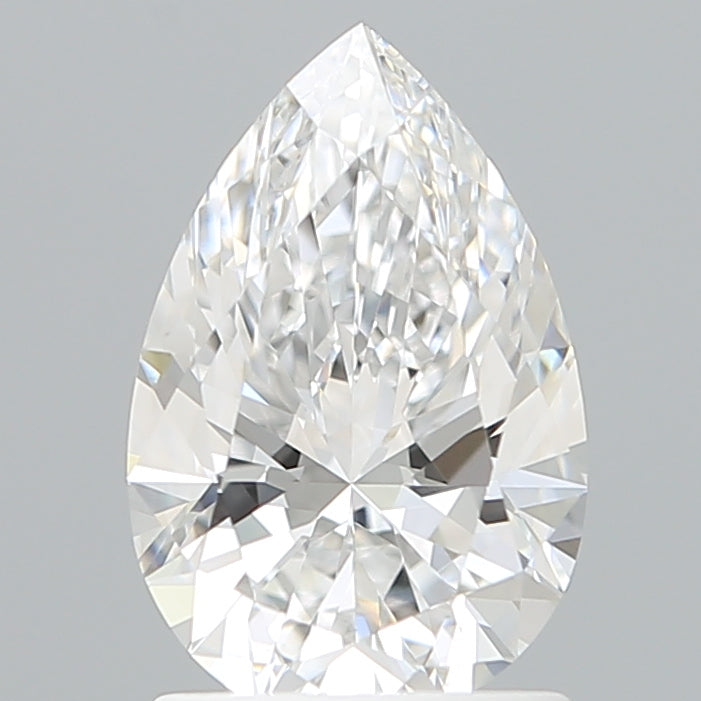 1.52 Carat Pear Shaped, Ideal Cut, D Color, VVS2 Clarity, IGI Certified Lab Grown Diamond