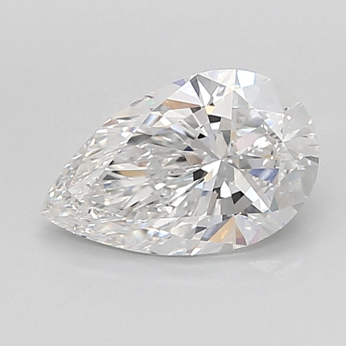 2.53 Carat Pear Shaped, Ideal Cut, E Color, VVS2 Clarity, IGI Certified Lab Grown Diamond
