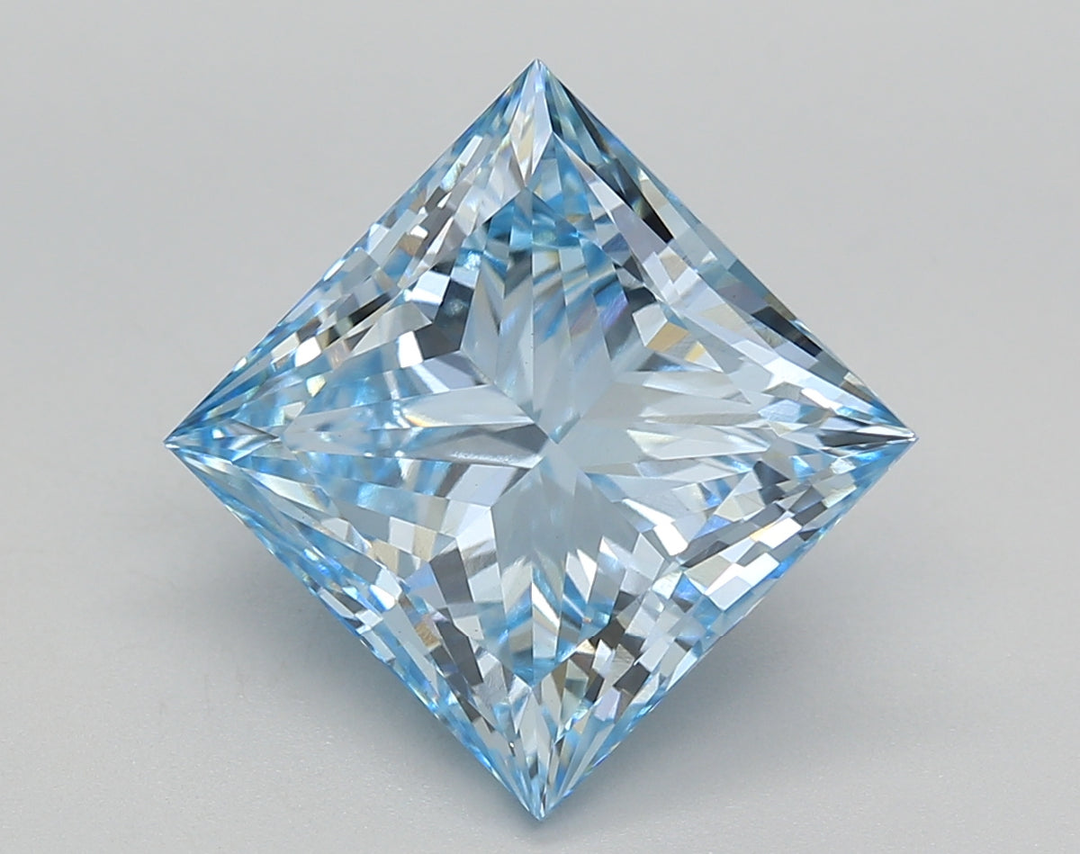 5.22 Carat Princess Shaped, Ideal Cut, VS1 Clarity, IGI Certified Lab Grown Diamond