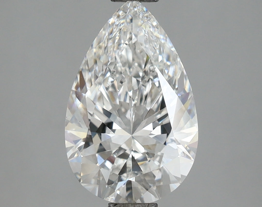 2.00 Carat Pear Shaped, Ideal Cut, E Color, VVS2 Clarity, IGI Certified Lab Grown Diamond