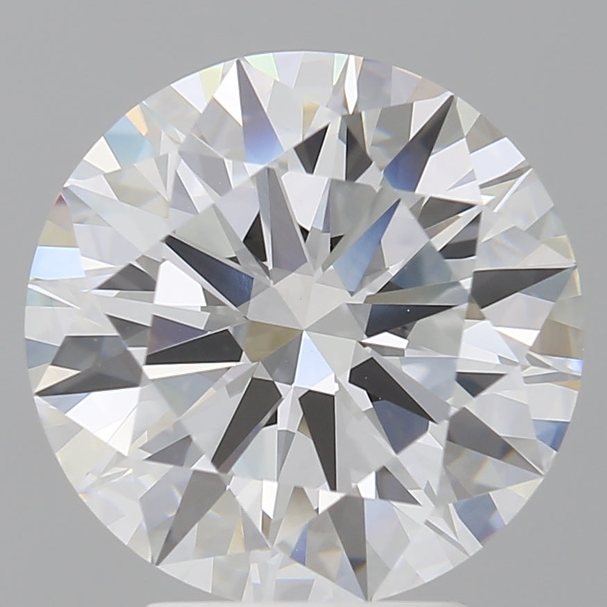 4.02 Carat Round Shaped, Ideal Cut, F Color, VVS2 Clarity, IGI Certified Lab Grown Diamond
