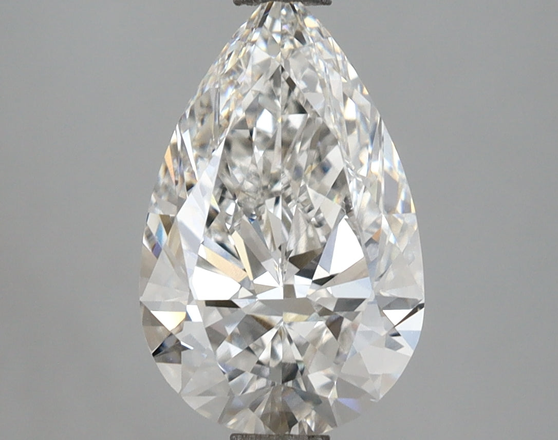2.51 Carat Pear Shaped, Ideal Cut, E Color, VVS1 Clarity, IGI Certified Lab Grown Diamond