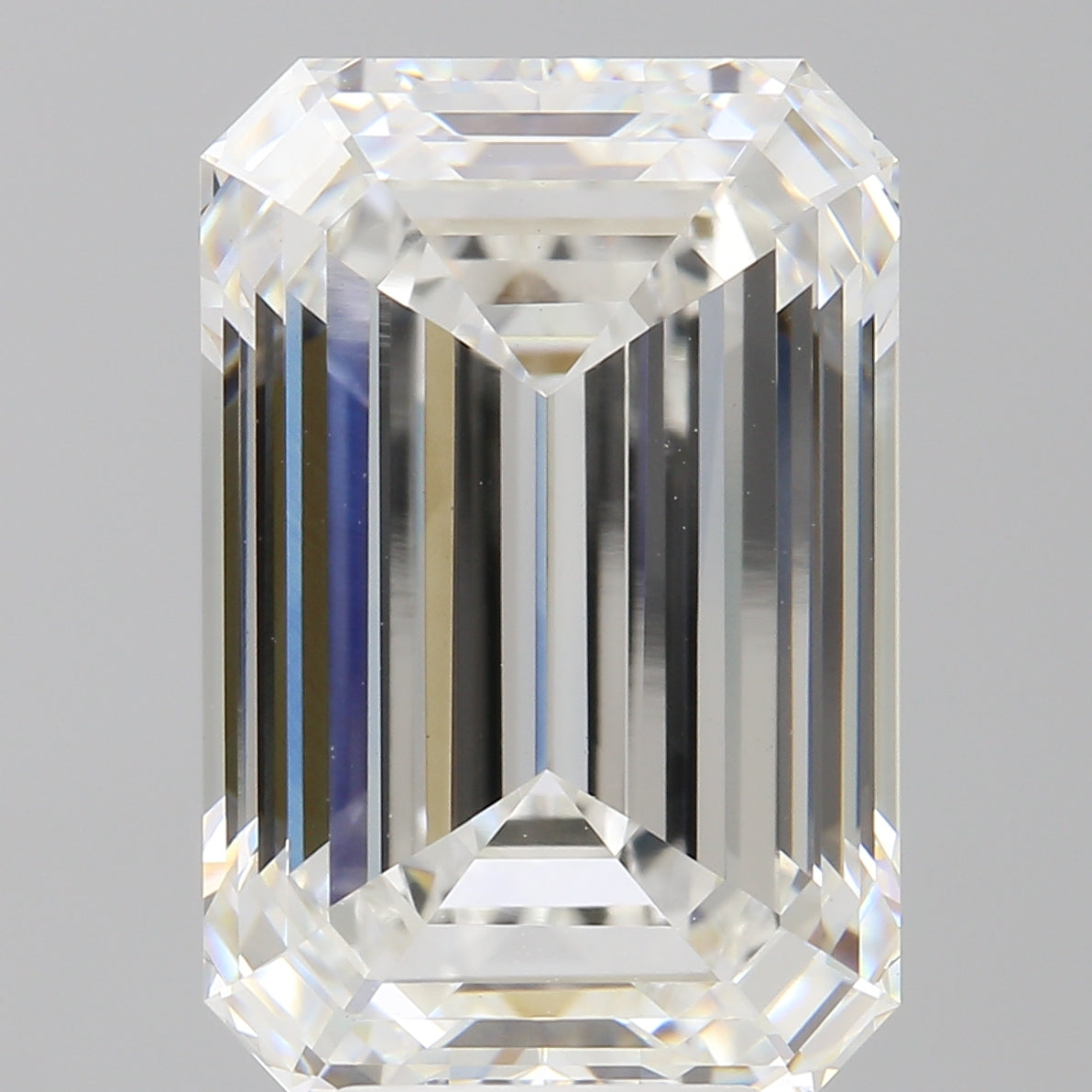 7.60 Carat Emerald Shaped, Ideal Cut, F Color, VVS2 Clarity, IGI Certified Lab Grown Diamond