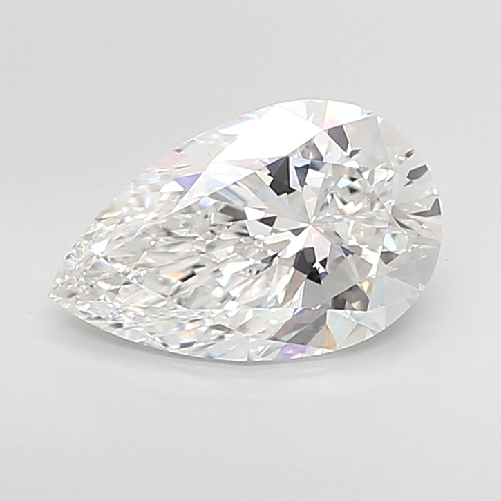 4.25 Carat Pear Shaped, Ideal Cut, E Color, VVS2 Clarity, IGI Certified Lab Grown Diamond
