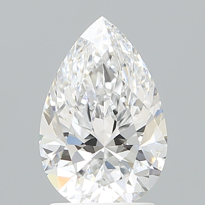 2.11 Carat Pear Shaped, Ideal Cut, D Color, VVS2 Clarity, IGI Certified Lab Grown Diamond