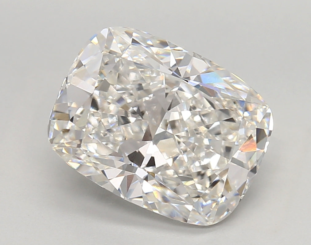 4.22 Carat Cushion Shaped, Very Good Cut, F Color, VVS2 Clarity, IGI Certified Lab Grown Diamond