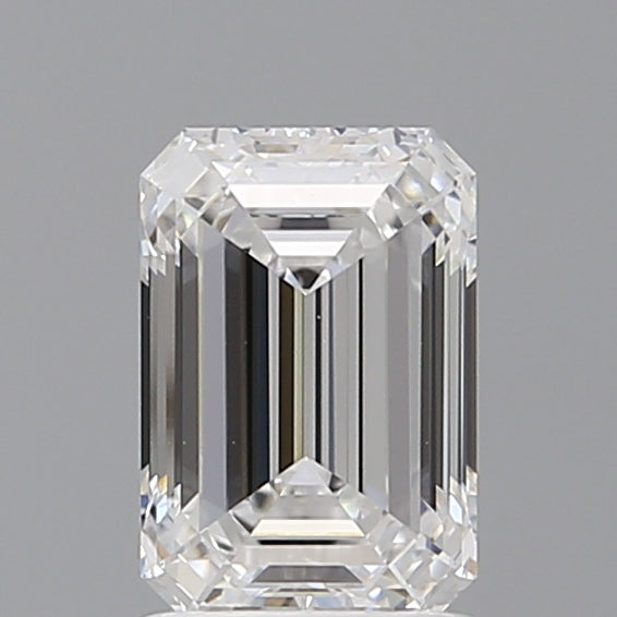 1.59 Carat Emerald Shaped, Ideal Cut, E Color, VVS2 Clarity, IGI Certified Lab Grown Diamond
