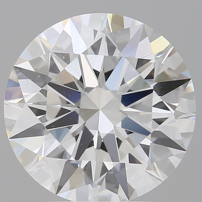 3.04 Carat Round Shaped, Ideal Cut, E Color, VVS2 Clarity, IGI Certified Lab Grown Diamond