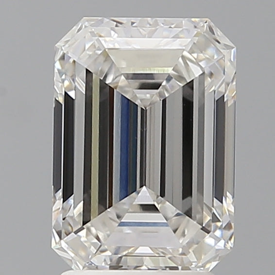 2.60 Carat Emerald Shaped, Ideal Cut, F Color, VVS2 Clarity, IGI Certified Lab Grown Diamond