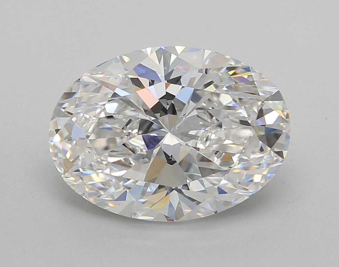 4.01 Carat Oval Shaped, Excellent Cut, D Color, VVS2 Clarity, IGI Certified Lab Grown Diamond