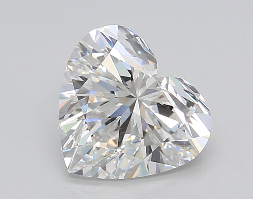 1.52 Carat Heart Shaped, Ideal Cut, F Color, VS1 Clarity, GIA Certified Lab Grown Diamond
