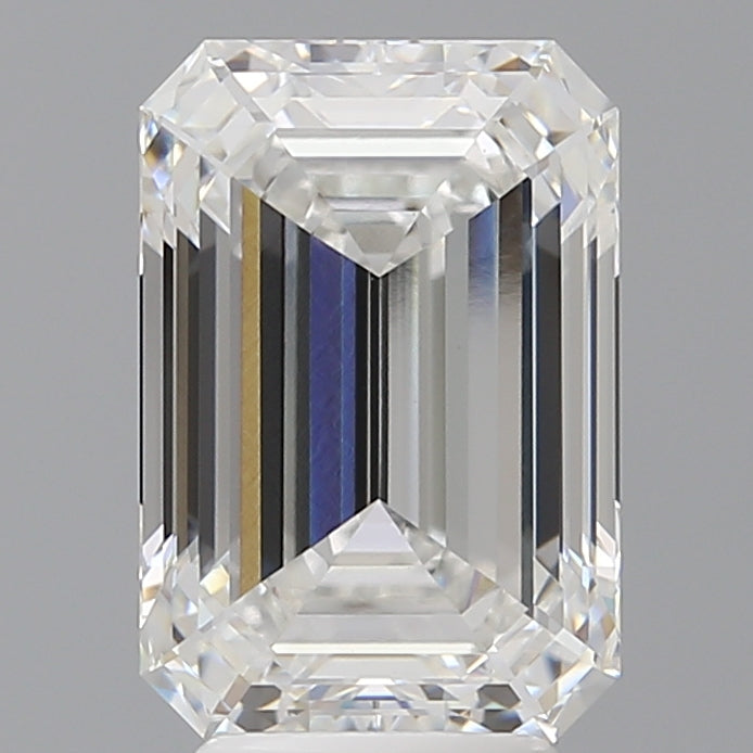 4.60 Carat Emerald Shaped, Ideal Cut, E Color, VVS2 Clarity, IGI Certified Lab Grown Diamond