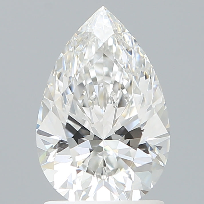 1.55 Carat Pear Shaped, Excellent Cut, E Color, VVS2 Clarity, IGI Certified Lab Grown Diamond
