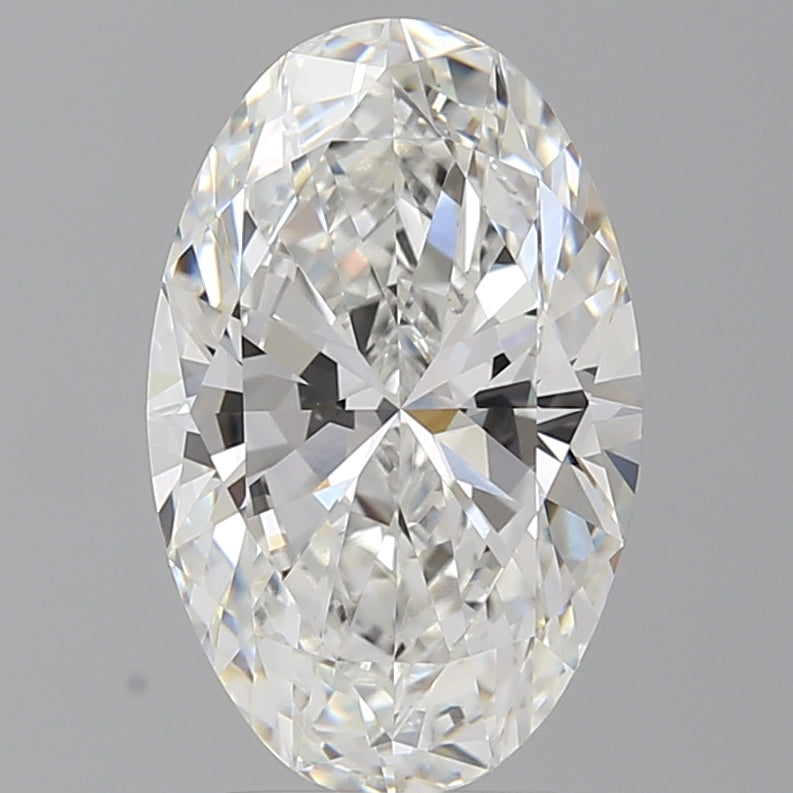 4.10 Carat Oval Shaped, Ideal Cut, E Color, VVS2 Clarity, IGI Certified Lab Grown Diamond