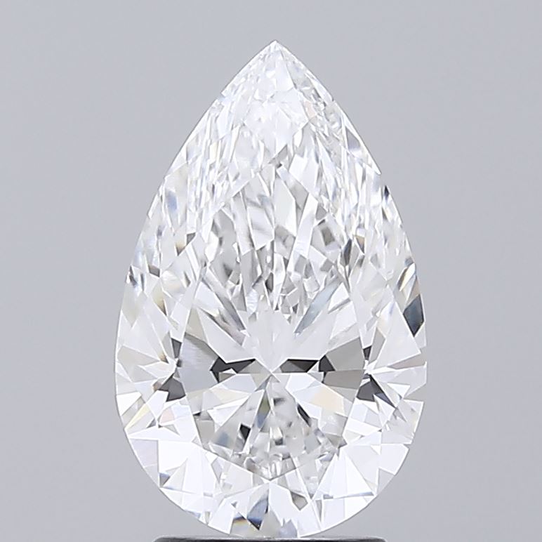 3.01 Carat Pear Shaped, Ideal Cut, E Color, VVS2 Clarity, IGI Certified Lab Grown Diamond