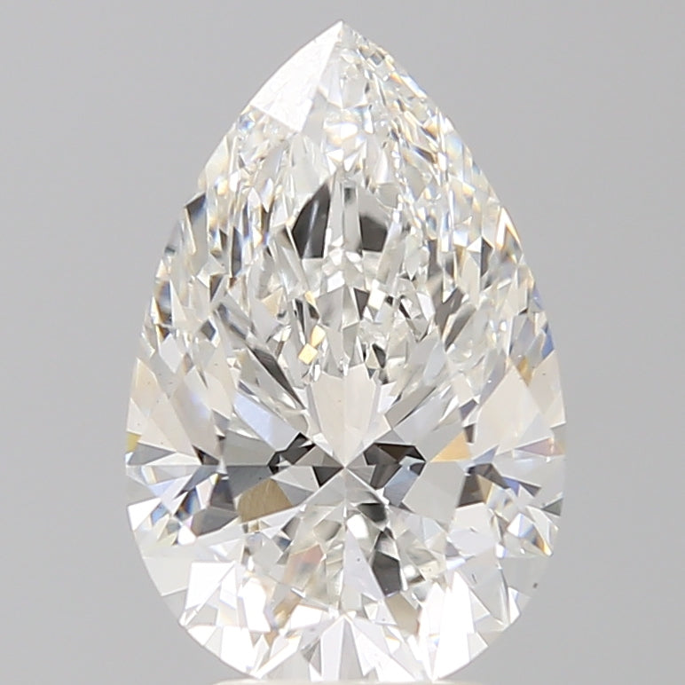 4.06 Carat Pear Shaped, Excellent Cut, E Color, VS1 Clarity, IGI Certified Lab Grown Diamond