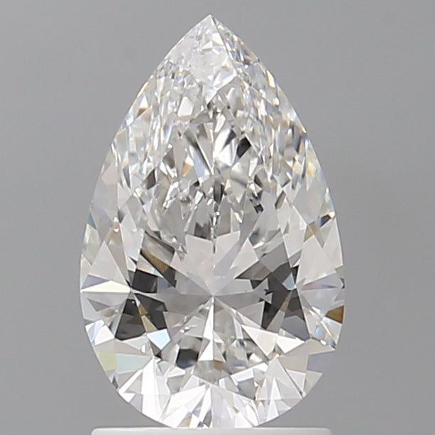 1.60 Carat Pear Shaped, Ideal Cut, E Color, VVS2 Clarity, IGI Certified Lab Grown Diamond