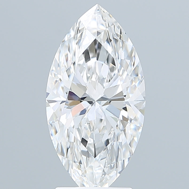 3.09 Carat Marquise Shaped, Ideal Cut, E Color, VVS2 Clarity, IGI Certified Lab Grown Diamond