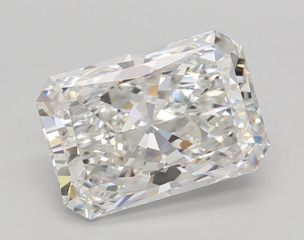 3.02 Carat Radiant Shaped, Excellent Cut, E Color, VS1 Clarity, IGI Certified Lab Grown Diamond