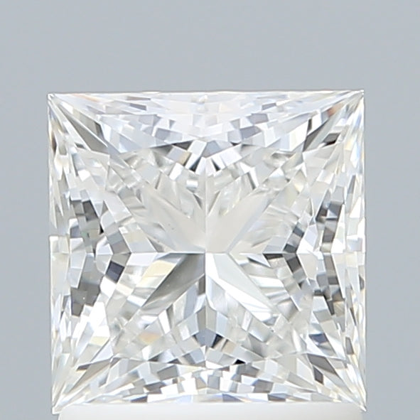 1.53 Carat Princess Shaped, Ideal Cut, E Color, VVS2 Clarity, IGI Certified Lab Grown Diamond