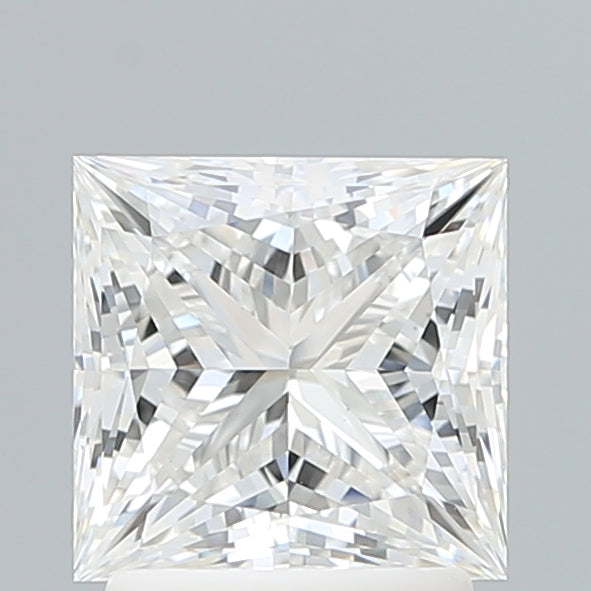 2.10 Carat Princess Shaped, Ideal Cut, F Color, VVS2 Clarity, IGI Certified Lab Grown Diamond