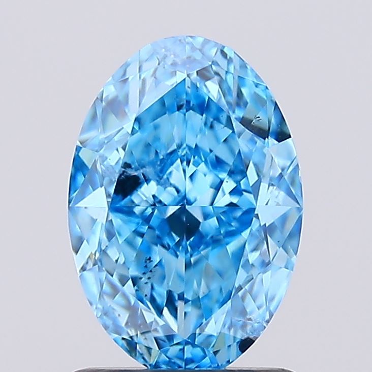 1.50 Carat Oval Shaped, Very Good Cut, SI1 Clarity, IGI Certified Lab Grown Diamond