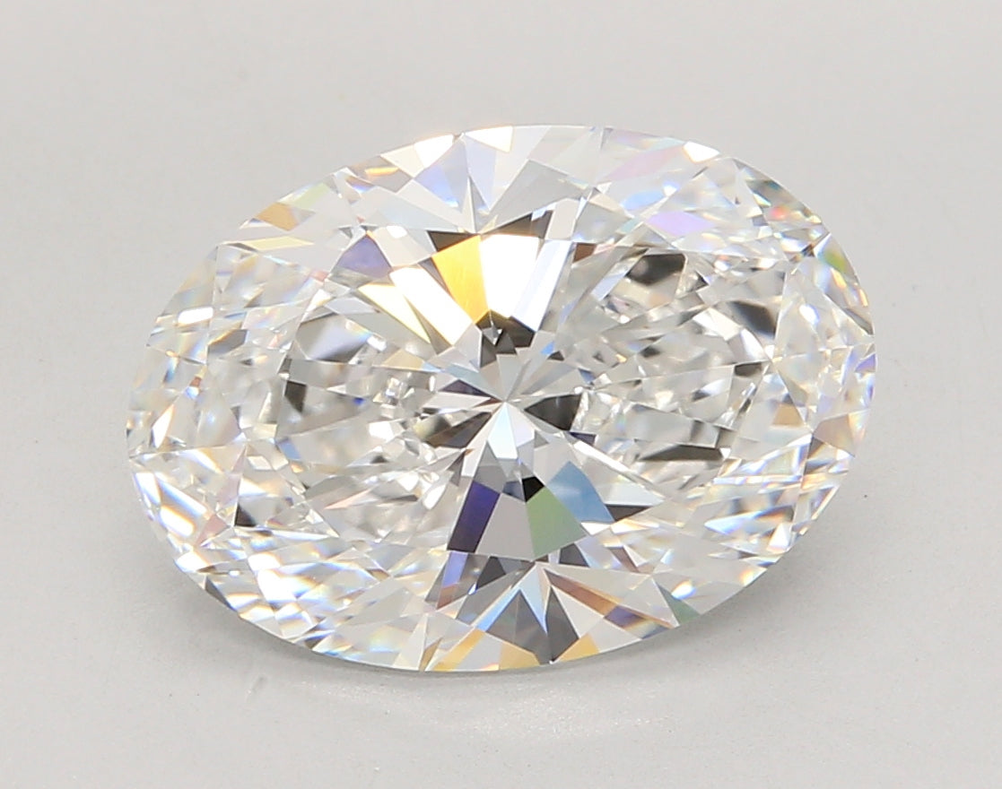 5.53 Carat Oval Shaped, Ideal Cut, D Color, VVS2 Clarity, IGI Certified Lab Grown Diamond