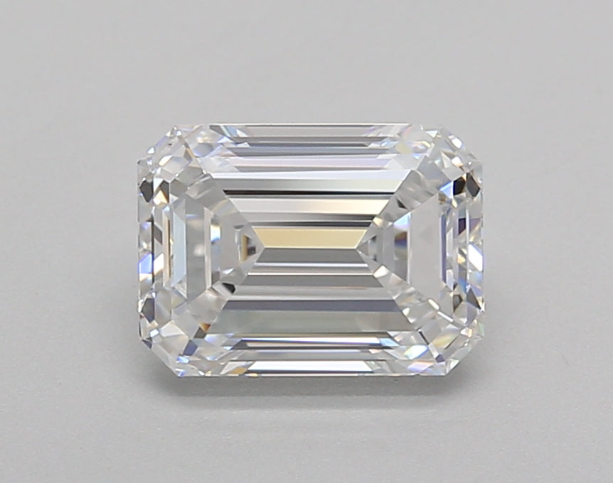 1.52 Carat Emerald Shaped, Very Good Cut, D Color, VS1 Clarity, IGI Certified Lab Grown Diamond
