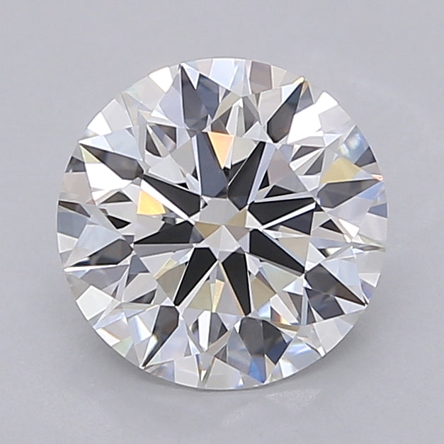 2.05 Carat Round Shaped, Ideal Cut, D Color, VS2 Clarity, IGI Certified Lab Grown Diamond