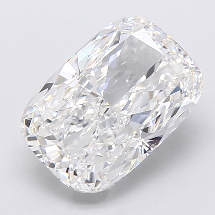 3.37 Carat Cushion Shaped, Very Good Cut, E Color, VVS2 Clarity, IGI Certified Lab Grown Diamond